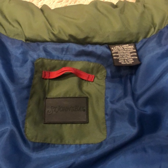 St Johns Bay Army Green Puffer Vest - Picture 5 of 6